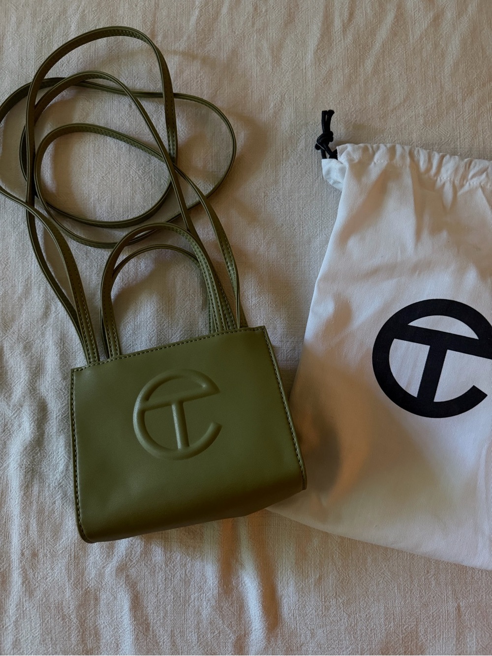 Telfar Olive Mini Shopping Bag - Olive Green